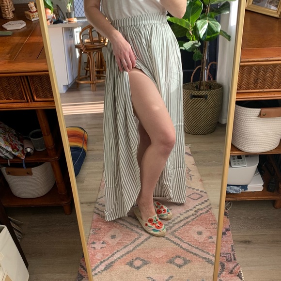 Faithfull The Brand | Striped Wrap Skirt - Picture 1 of 11